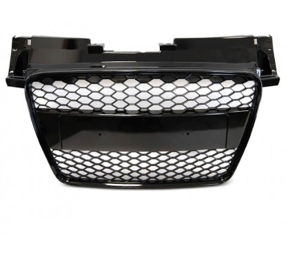 Calandre adaptable sur Audi TT 8J Nid d'abeille Noir Brillant (06-14)
