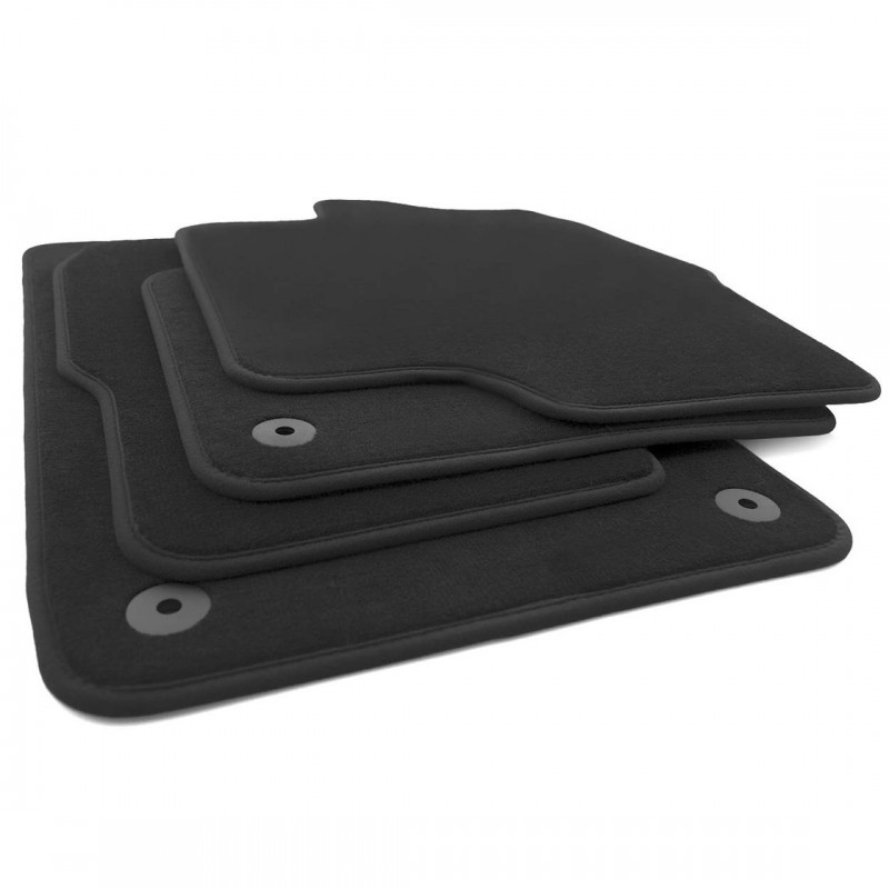 Set de 4x tapis velours noir adaptable sur Seat Alhambra 2 (10-15) Set de 4x tapis velours noir adaptable sur Seat Alhambra 2 (10-15)