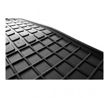 Set de 4x tapis caoutchouc / Hiver noir adaptable sur Hyundai Kona (17+)