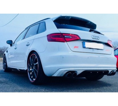 Diffuseur arrière adaptable sur Audi A3 8V Sportback / Coupé 12-16 (2+2)