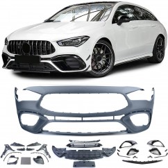 Pare chocs avant Mercedes CLA Shooting Brake X118 Look 45 AMG (19+)