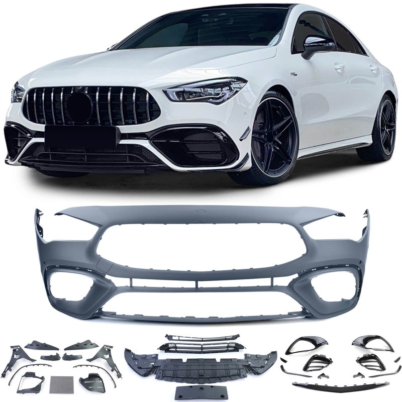 Pare chocs avant Mercedes CLA Coupé C118 Look 45 AMG (19-23)