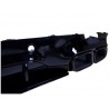 Diffuseur arrière noir brilant  avec double embouts carrés Mercedes CLS C257 18+