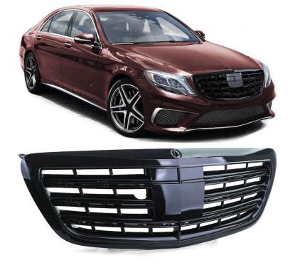 Calandre Mercedes Classe S noir brillant W222 13-20