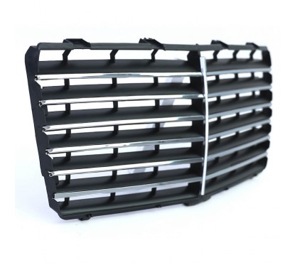Calandre adaptable sur Mercedes Classe E noir et chrome W124 85-95