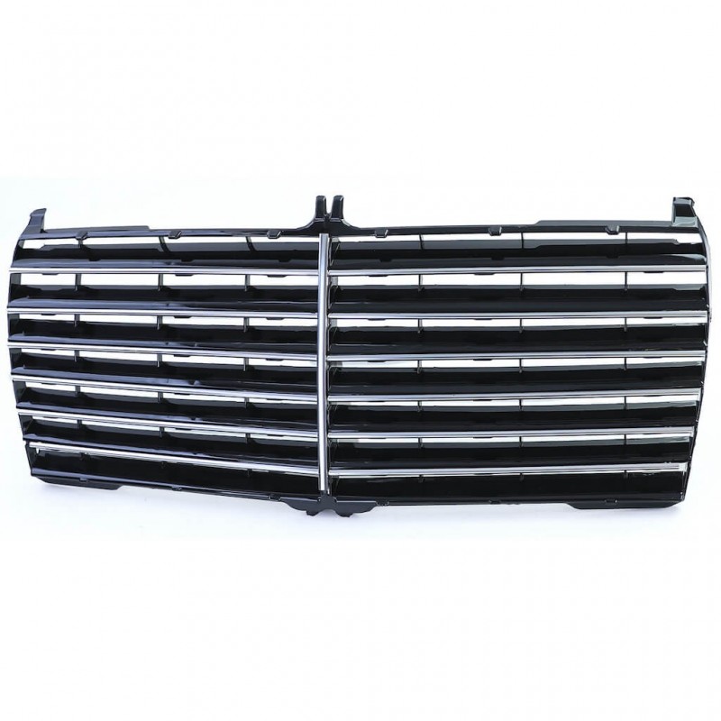 Calandre noir et chrome adaptable sur Mercedes Classe E W124 C124 S124 (85-93)