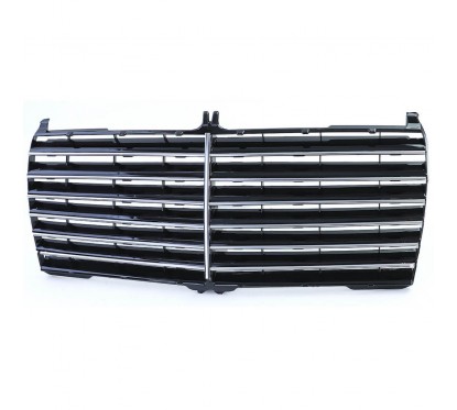 Calandre noir et chrome adaptable sur Mercedes Classe E W124 C124 S124 85-93
