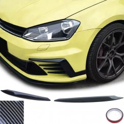 2x Rajouts d'ailes carbone adaptables sur VW Golf 7 5G (13-21)
