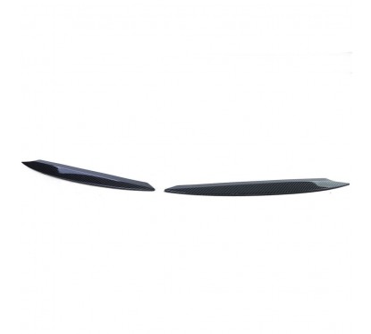 2x Sourcils de phares carbone adaptables sur VW Golf 7 5G (13-21)