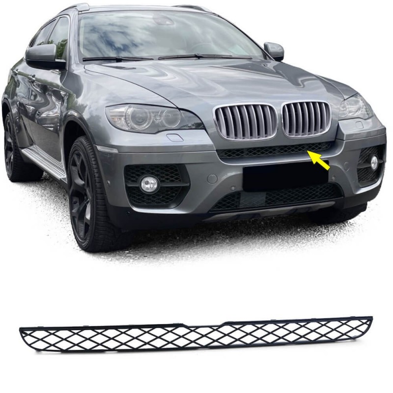 Grille de pare choc avant noir adaptable sur BMW X6 E71 (06-14)