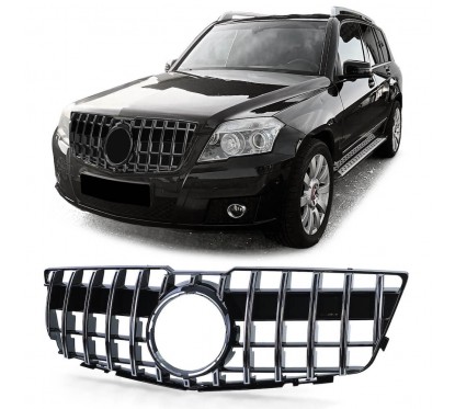 Calandre noir brillant et chrome adaptable sur Mercedes Classe GLK X204 08-12
