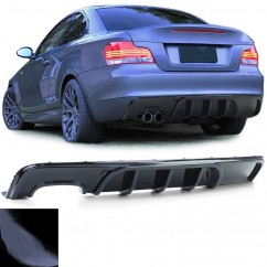 Diffuseur noir brillant adaptable sur BMW série 1 E82 E88 (07-13)