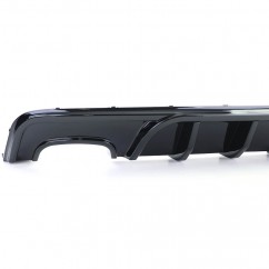 Diffuseur noir brillant adaptable sur BMW série 1 E82 E88 (07-13)