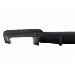 Diffuseur noir brillant double sortie adaptable sur BMW série 5 F10 F11 Pack M (11-17)