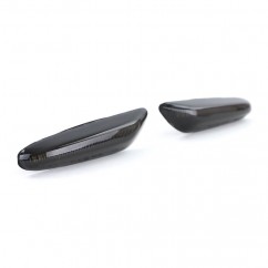 2x Clignotants ailes noir fumé adaptables sur BMW Série 1 E81 E82 E87 E88 (04-12)