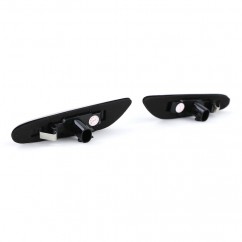 2x Clignotants ailes noir fumé adaptables sur BMW Série 1 E81 E82 E87 E88 (04-12)