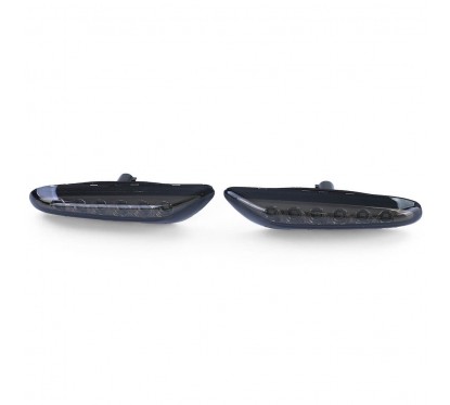 2x Clignotants ailes noir fumé adaptables sur BMW Série 1 E81 E82 E87 E88 (04-12)