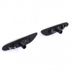 2x Clignotants ailes noir fumé adaptables sur BMW Série 1 E81 E82 E87 E88 (04-12)