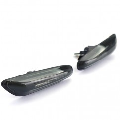 2x Clignotants ailes noir fumé adaptables sur BMW Série 1 / Série 3 /  X1