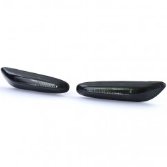 2x Clignotants ailes noir fumé adaptables sur BMW Série 1 / Série 3 /  X1