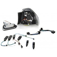 2x Feux arrières noir fumé adaptables sur BMW Série 3 E90 (05-08)