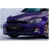 Rajout de pare-choc avant noir brillant adaptable sur VW Sirocco 3 14-17