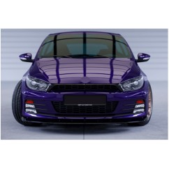Rajout de pare-choc avant noir brillant adaptable sur VW Sirocco 3 14-17