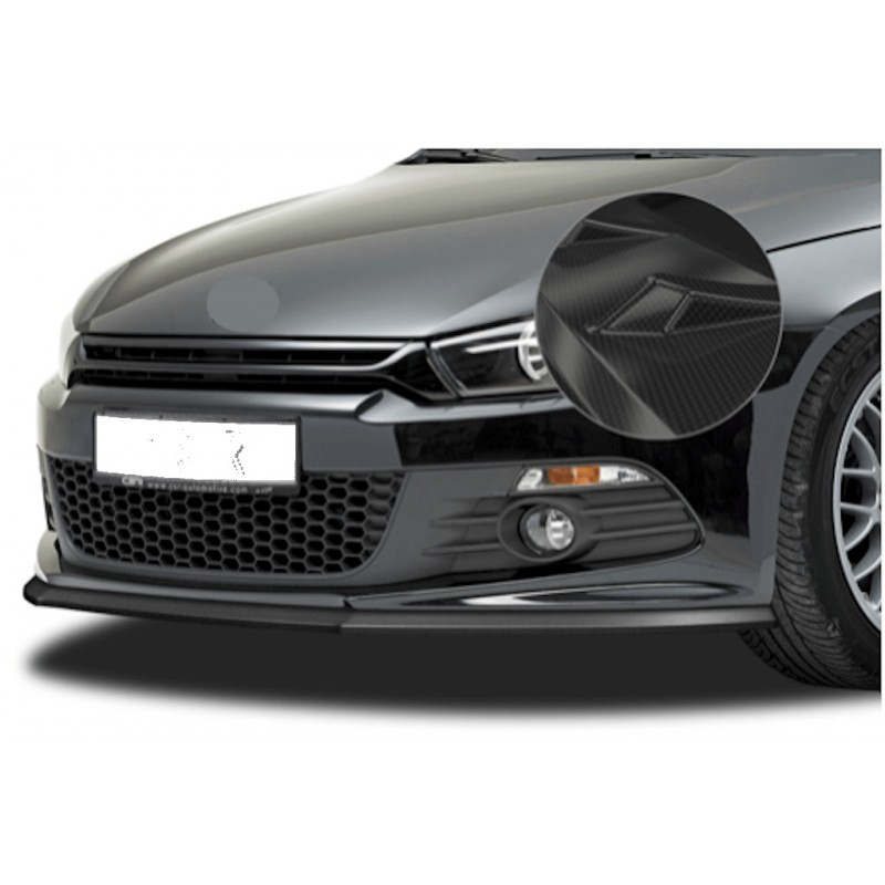 Rajout de pare-choc avant carbone adaptable sur VW Sirocco 3 08-14