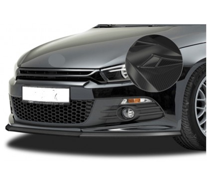 Rajout de pare-choc avant carbone adaptable sur VW Sirocco 3 08-14