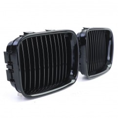 2x Grilles de calandre noir brillant adaptables sur BMW Série 3 E36 91-96