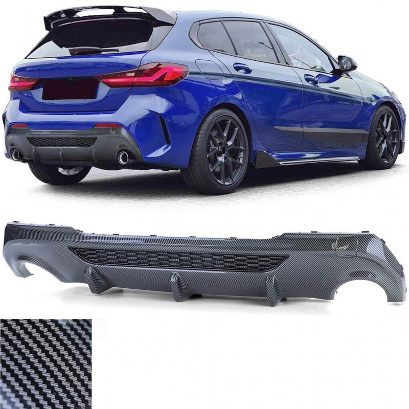 Diffuseur carbone adaptable sur BMW série 1 F40 19+