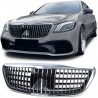 Calandre chrome et noir brillant adaptable sur Mercedes Classe S W222 13-20