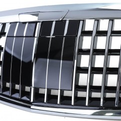 Calandre chrome et noir brillant adaptable sur Mercedes Classe S W222 13-20