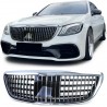 Calandre chrome et noir brillant adaptable sur Mercedes Classe S W222 13-20