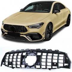 Calandre noir brillant adaptable sur Mercedes CLA C118 19+