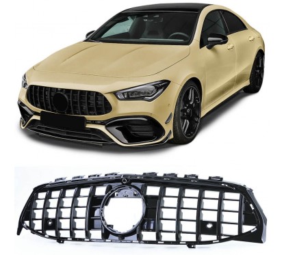 Calandre noir brillant adaptable sur Mercedes CLA C118 19+