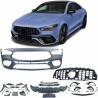 Pare chocs avant avec calandre adaptable sur Mercedes CLA Coupé C118 Look 45 AMG (19+)
