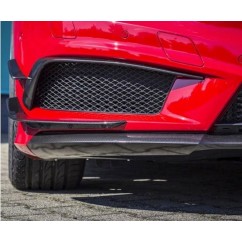 Inserts de pare choc carbone adaptable sur Mercedes Classe A W176 12-15 (Avec Pack AMG)