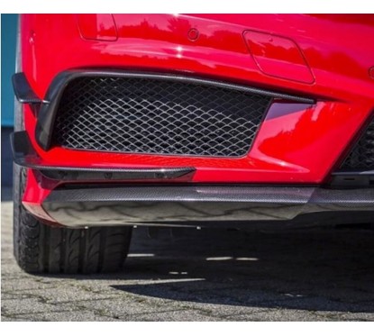 Inserts de pare choc carbone Mercedes Classe A W176 12-15 (Avec Pack AMG)