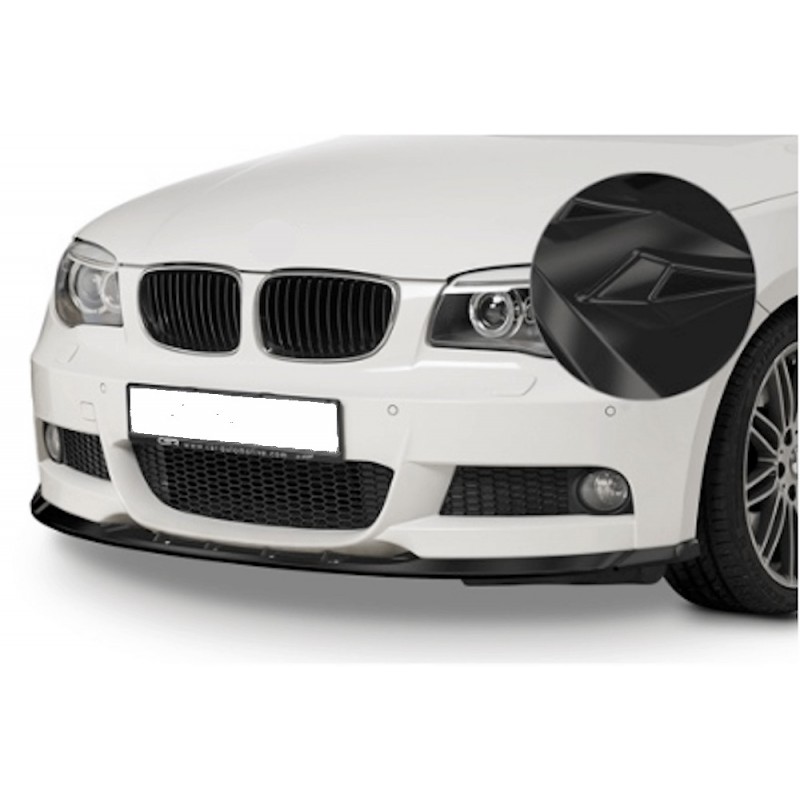 Rajout de pare-choc avant noir brillant adaptable sur BMW Série 1 E82 E88 07-13