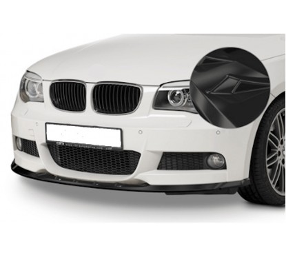 Rajout de pare-choc avant noir brillant adaptable sur BMW Série 1 E82 E88 07-13