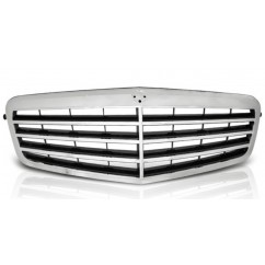 Calandre chrome et noir adaptable sur Mercedes Classe E W212 (09-13)