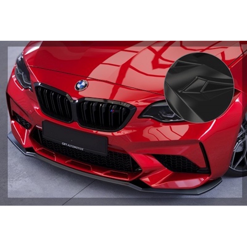 Rajout de pare-choc avant noir brillant adaptable sur BMW M2 Competition F87 (18+) Rajout de pare-choc avant noir brillant adaptable sur BMW M2 Competition F87 (18+)