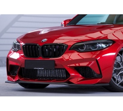 Rajout de pare-choc avant noir brillant adaptable sur BMW M2 Competition F87 (18+)