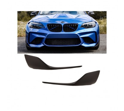 2x Splitters pare-choc avant adaptable sur BMW M2 F87 (18+)