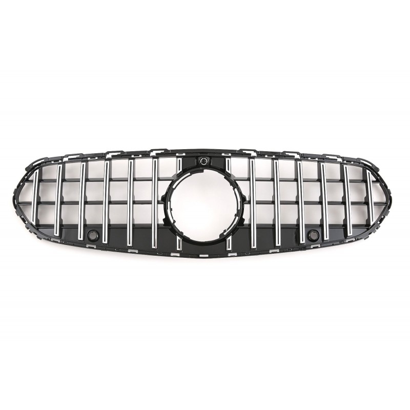 Grille de calandre Noir et chrome Mercedes Classe C W206 Panamericana (21+) Sans Pack AMG