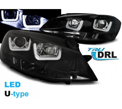 2x Phares LED adaptables sur Golf VII 7 (12-17)