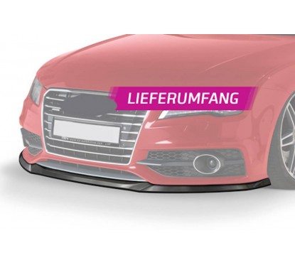 Rajout de pare-choc avant noir brillant Audi A7 S-Line (10-14)