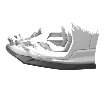 Rajout de pare-choc avant carbone adaptable sur Audi Q3 18+