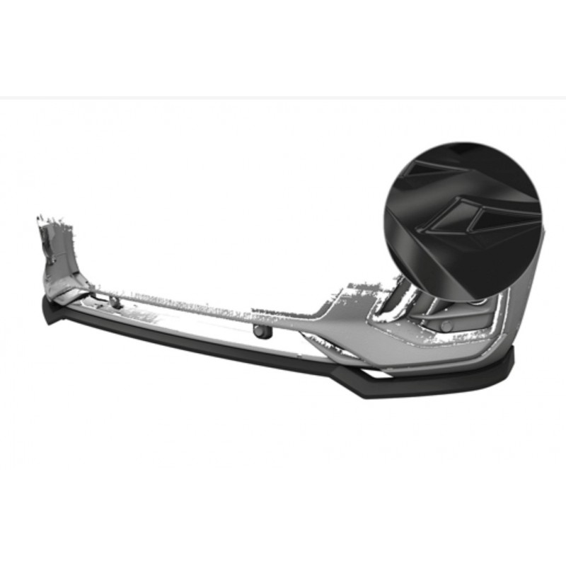 Rajout de pare-choc avant noir brillant adaptable sur Audi Q5 S-Line 20+